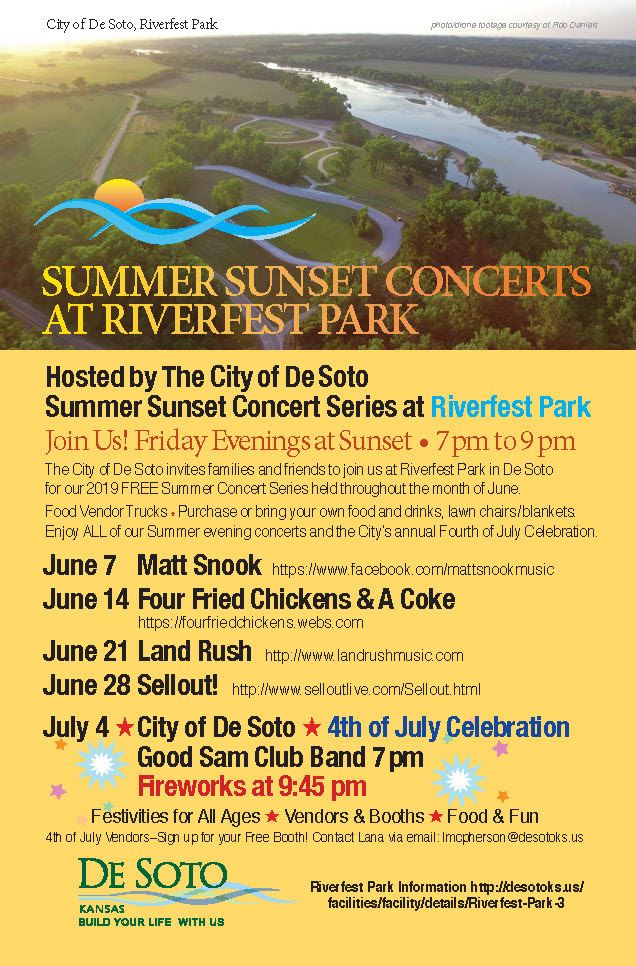 City of De Soto Summer Sunset Concert Series