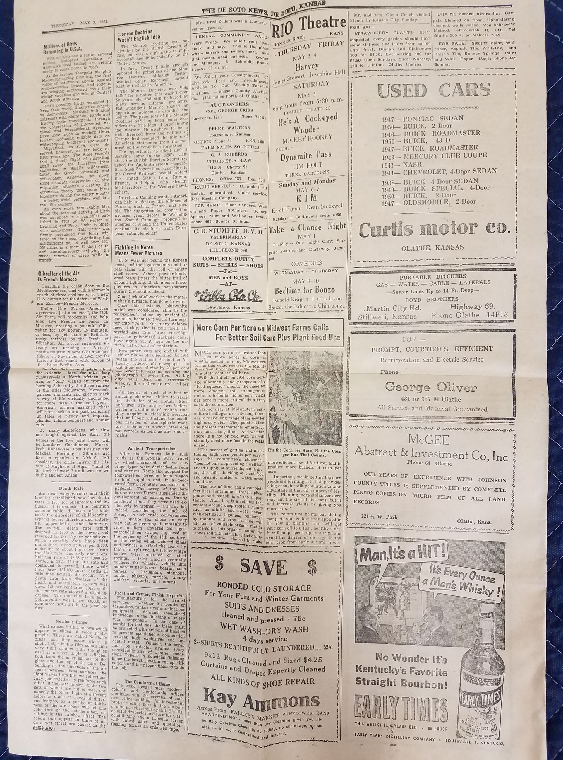 Time Capsule - De Soto Newspaper 2