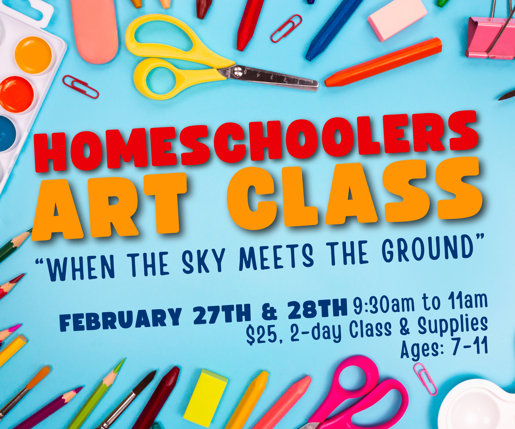 Homeschoolers Art Class Feb