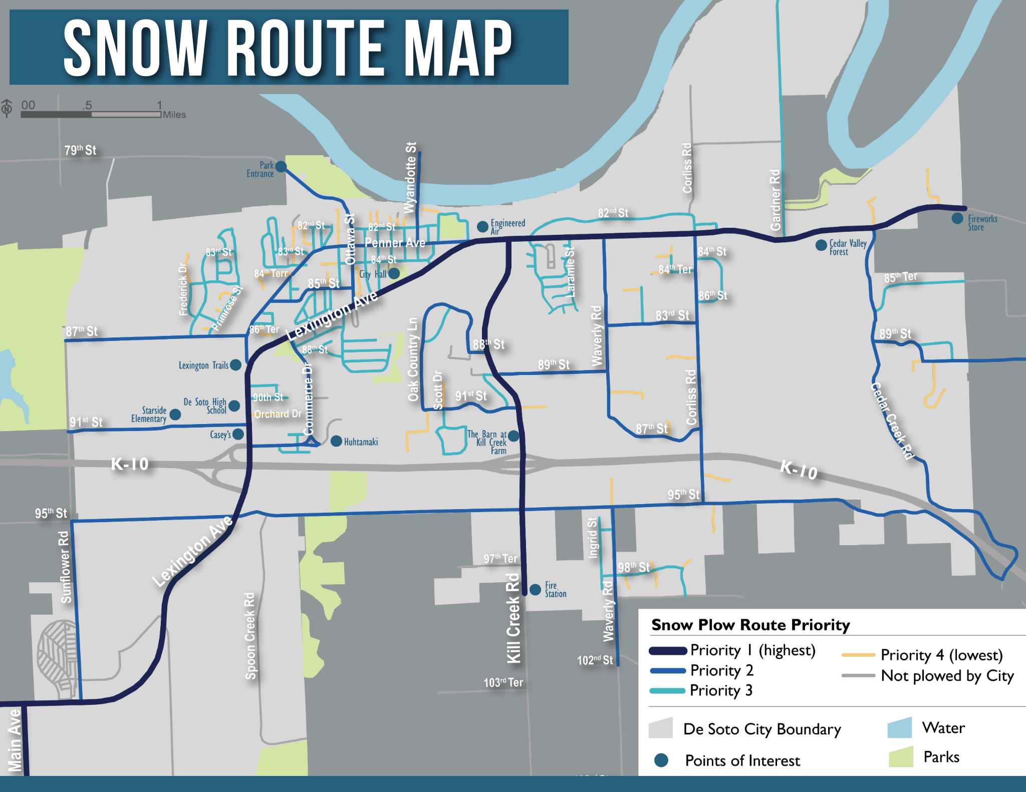 Snow Route Map