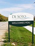 De Soto Welcome Sign